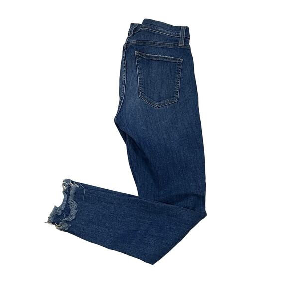 Size 27 Current Elliott Women Jeans Skinny Medium Wash Distressed Hem Raw - Picture 1 of 9